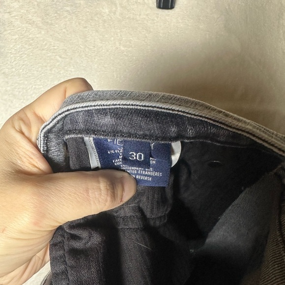 Fidelity Denim Juniper Crop Flare‎ Jeans in Surfire Gray Raw Hem Size 30 - Picture 6 of 8